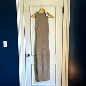 The drop bodycon textured maxi dress